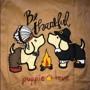be thankful puppie love shirt